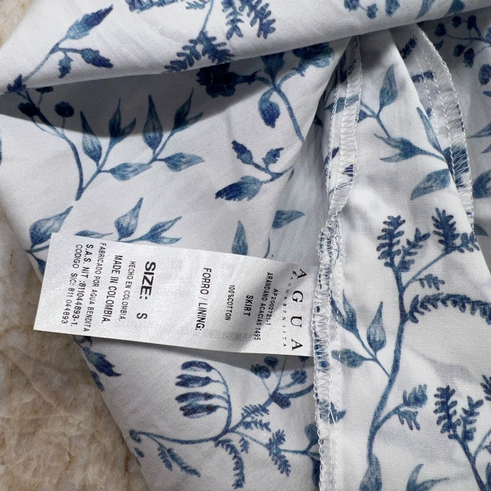 AGUA BY AGUA BENDITA Arandano Floral Cotton Mini Skirt - Picture 9 of 12